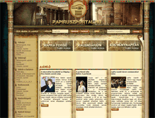 Tablet Screenshot of papiruszportal.hu
